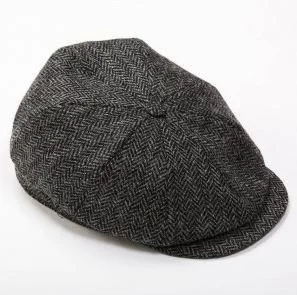 Tweed Cap 8 Piece Charcoal Herringbone