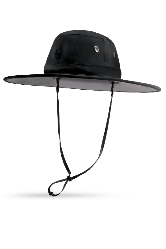 Leo Shapeable Wide Brim Hat | Black