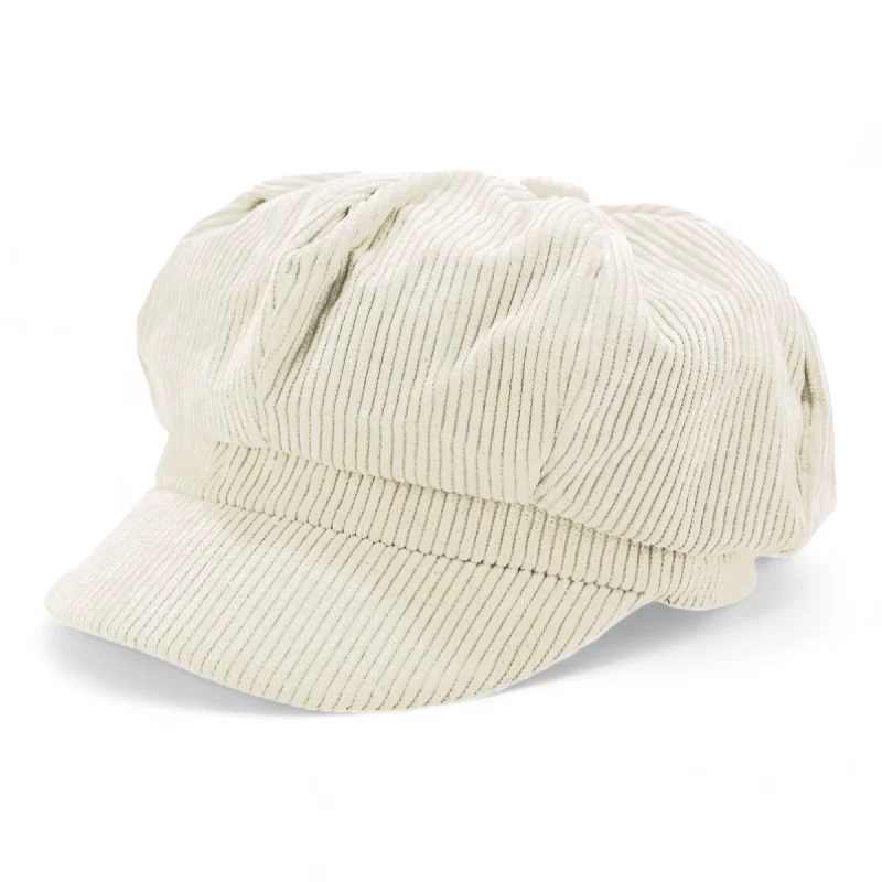 Chokore Corduroy Beret Cap (Beige)