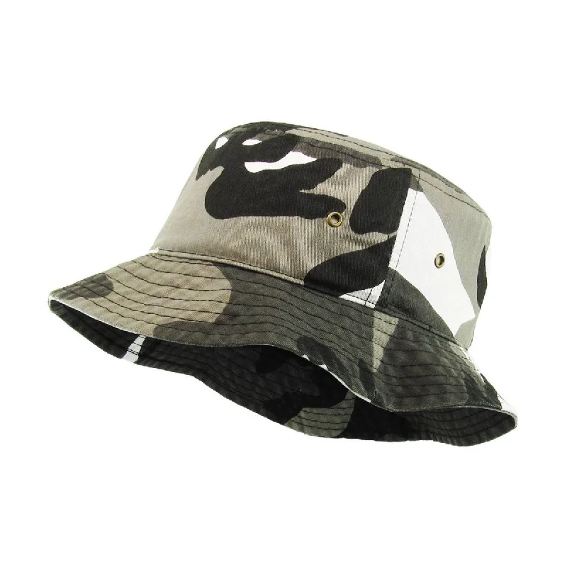 Ethos Cotton Bucket Hat - City Camo Bomuld Bøllehat