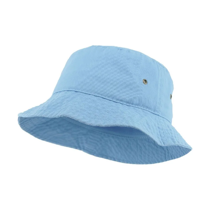 Ethos Cotton Bucket Hat - Lyseblå Bomuld Bøllehat