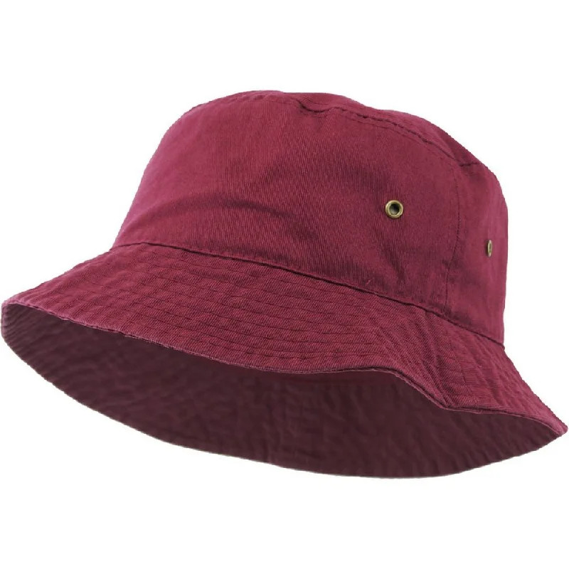 Ethos Cotton Bucket Hat - Vinrød Bomuld Bøllehat