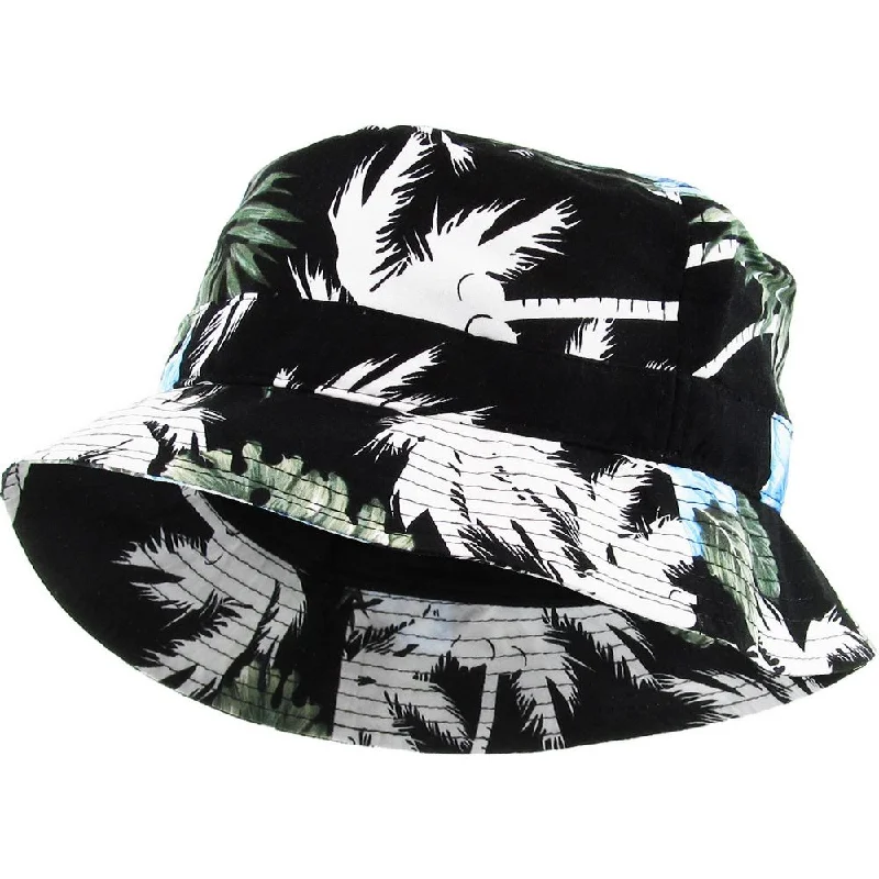 Ethos Floral Bucket Bøllehat - Sort/Blå