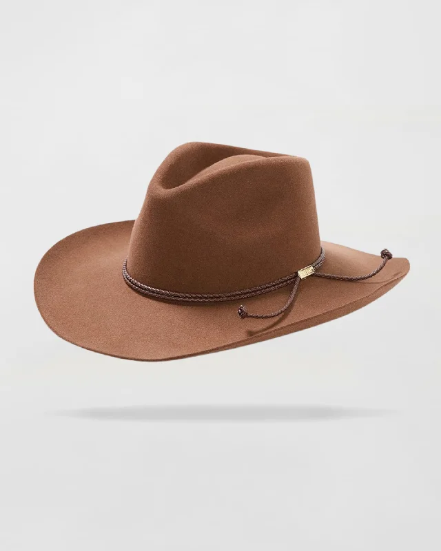 Felt Cowboy Hat in Acorn