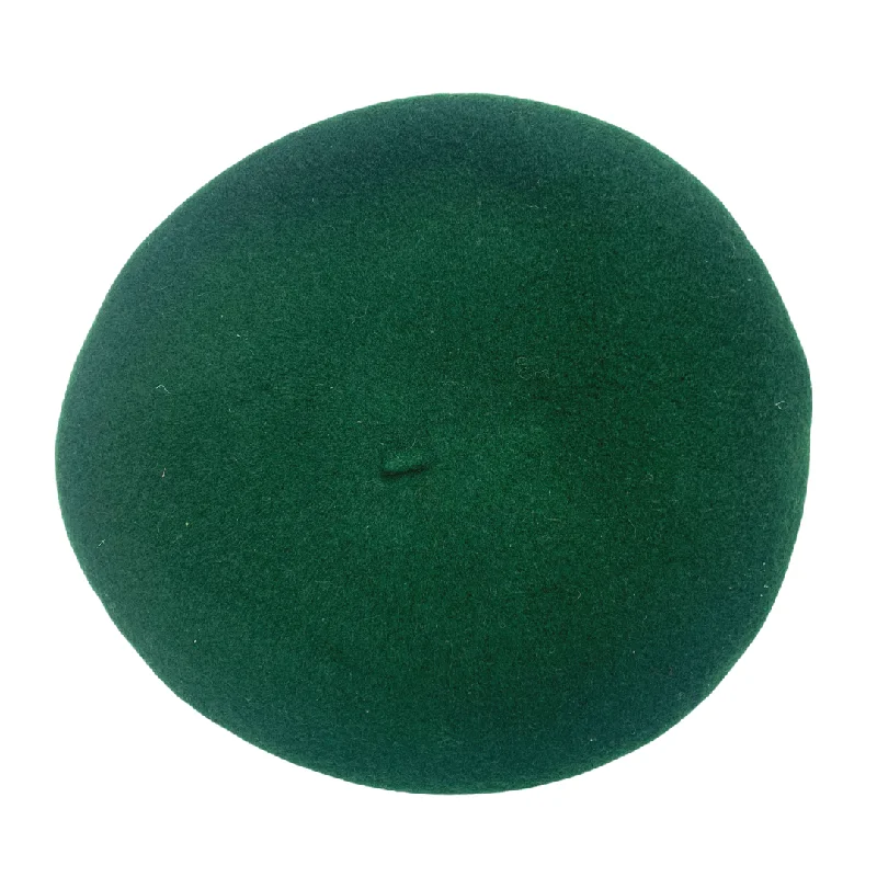 FOREST GREEN VINTAGE 60s 70s BERET