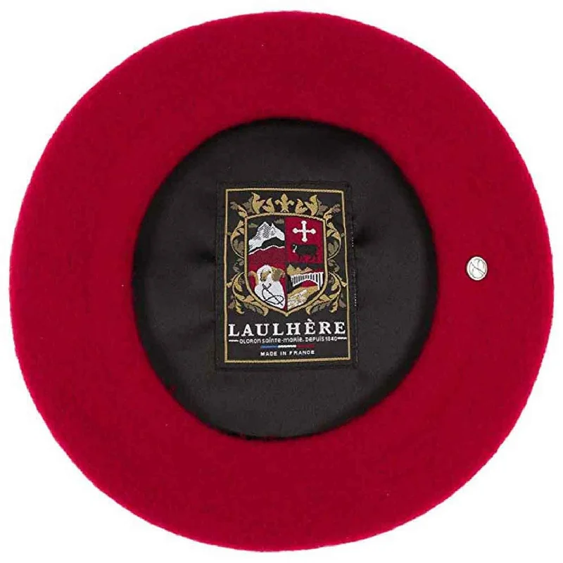 *Laulhere-France "AUTHENTIQUE" Traditional Lined Wool Beret, Style#519 - BEST SELLER!