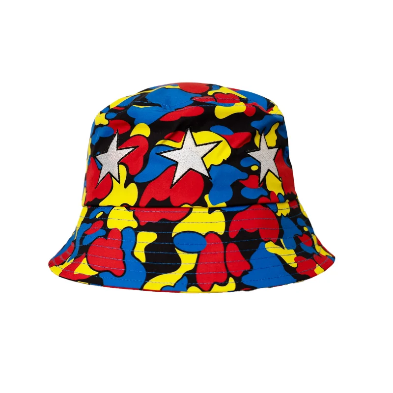 STAR CAMO BUCKET HAT (MULTI)