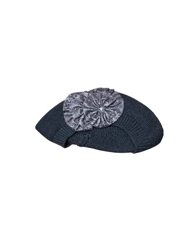 Large Size Dark Grey Cotton French Beret