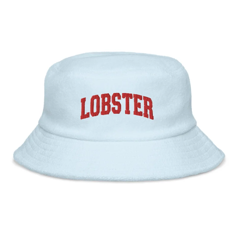 Lobster terry cloth bucket hat