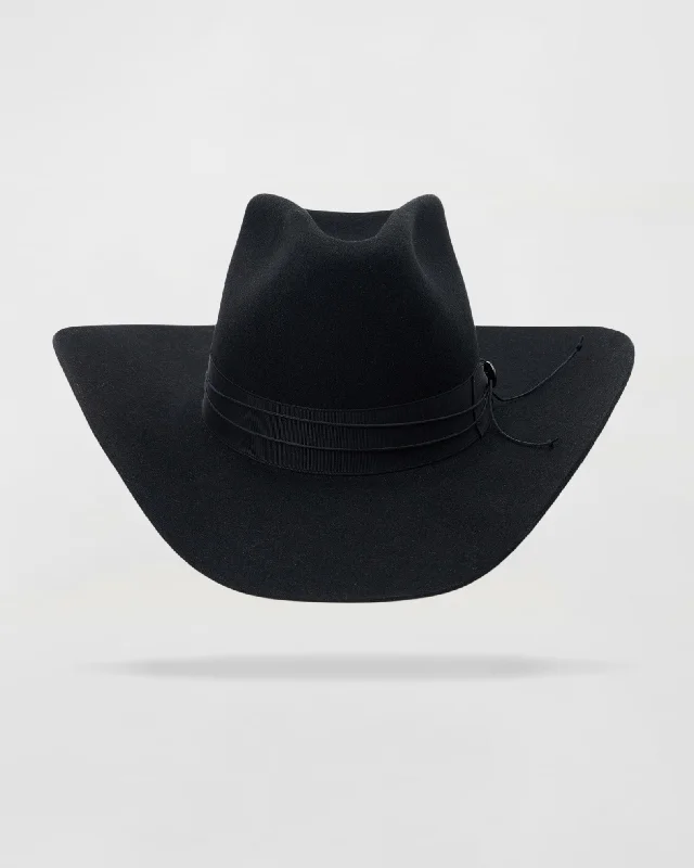 Maverick Range Felt Outdoor Cowboy Hat in Black