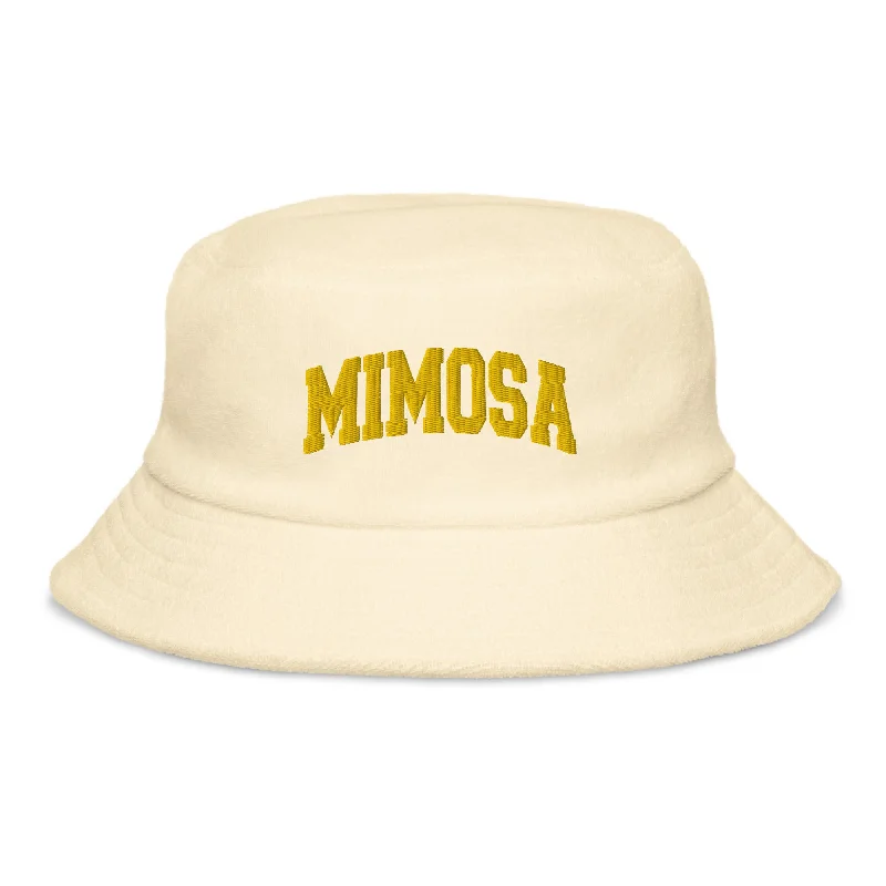 Mimosa terry cloth bucket hat