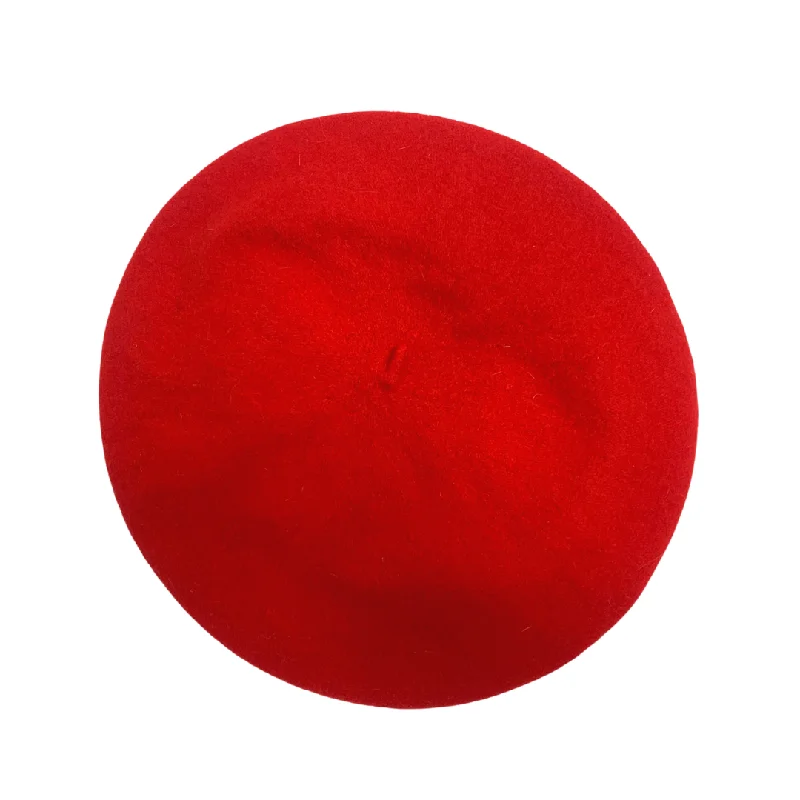 PILLARBOX RED VINTAGE 60s 70s BERET