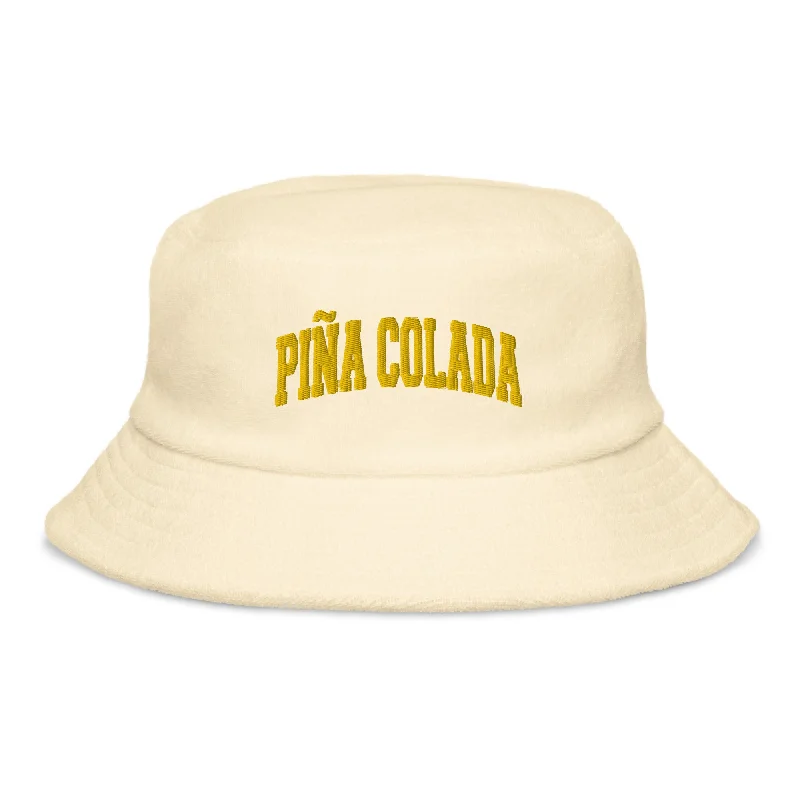 Pina Colada terry cloth bucket hat