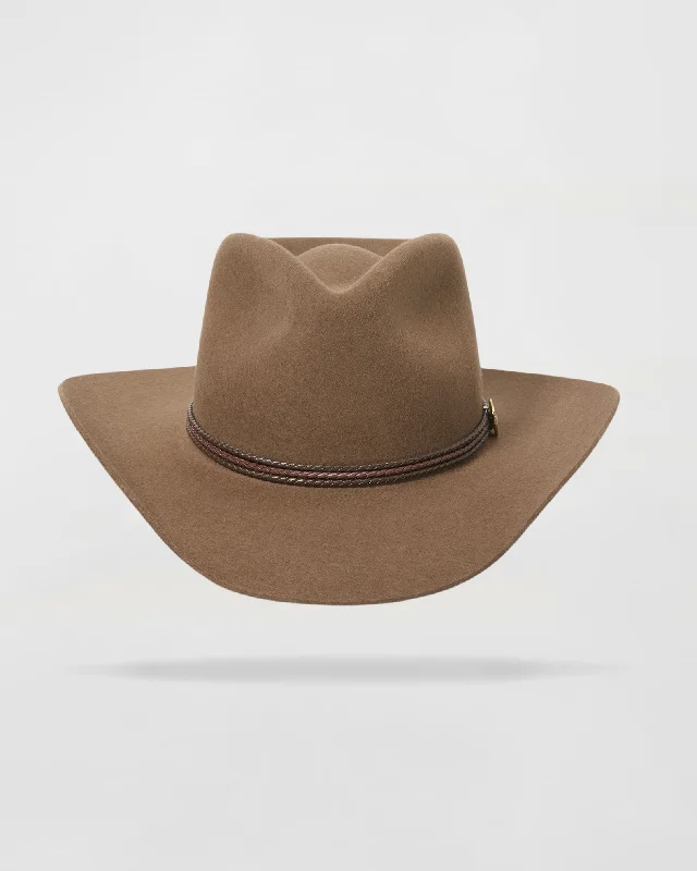 Sagebrush Style Felt Cowboy Hat in Pecan