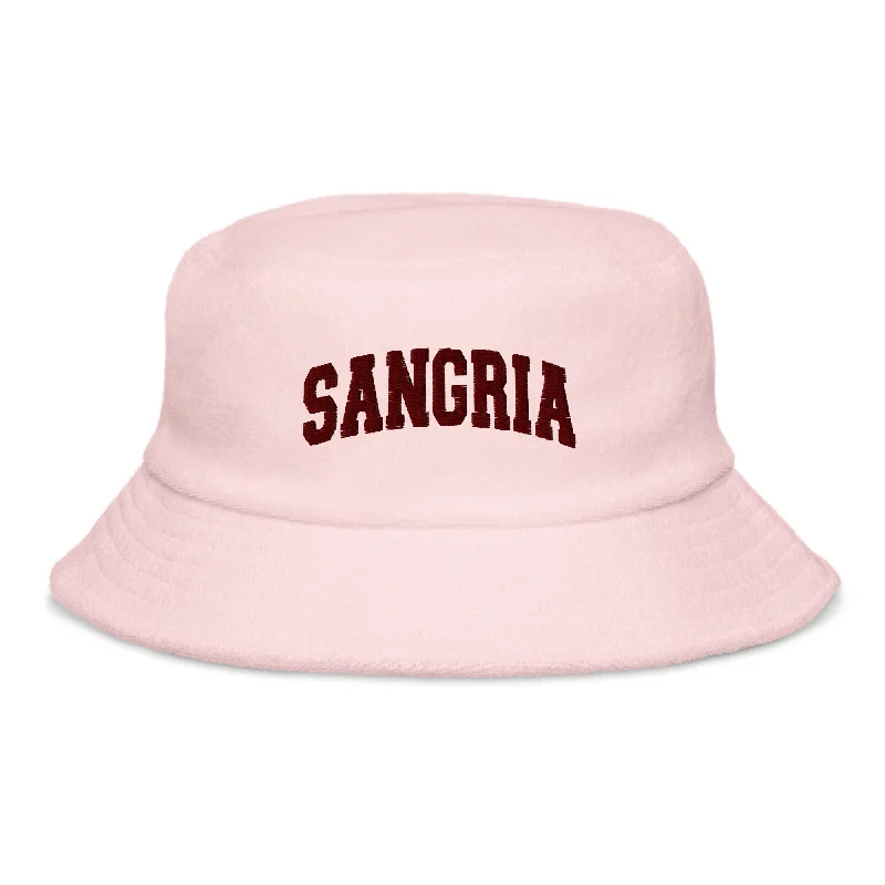 Sangria terry cloth bucket hat