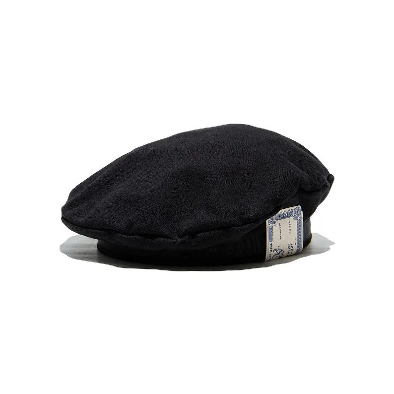 SWEAT DISK BERET - Black